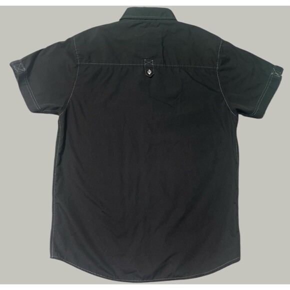 Most Official Seven M07 Men’s Shirt Medium Black Button Up Utility Style - Picture 4 of 4